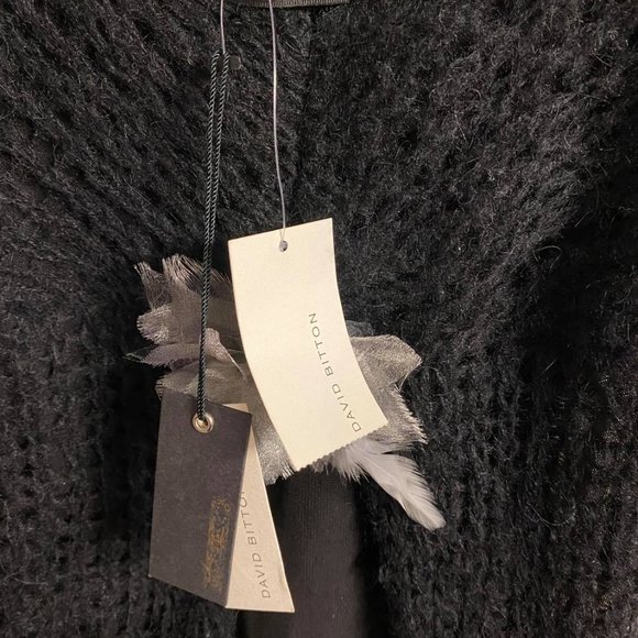 David Bitton Jet Black Westivity Tank Top Medium - Picture 3 of 3